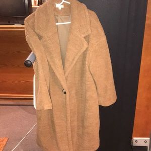 Oversized teddy coat